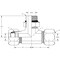 World Wide Fittings Flareless Compression to Flareless Compression to Male O-Ring Boss Adjustable Tee 7715X06X06X06 - alternate 2